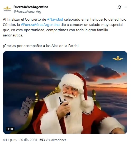 El mensaje compartido en redes sociales