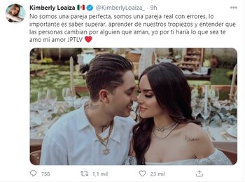 Así habló Kimberly en Twitter