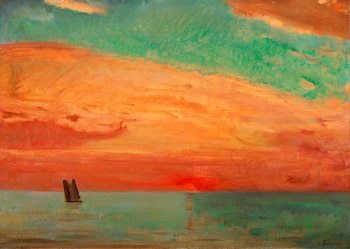 “Amanecer sobre el mar del