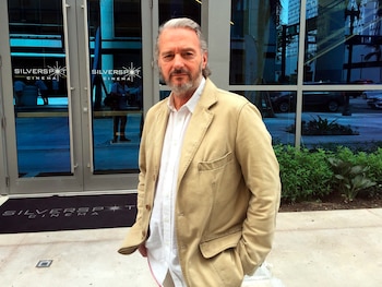 El cineasta llegó a la