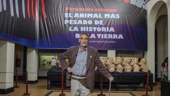 El paleontólogo Mario Urbina Schmitt,