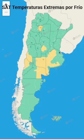 Persisten las alertas por frío extremo (SMN)