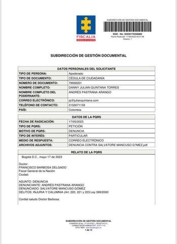 Salvatore Mancuso y Andrés Pastrana