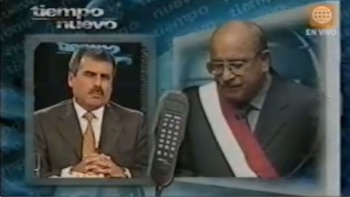 Valentín Paniagua respondió en televisión