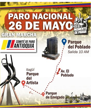 Jornada de Paro en Medellín