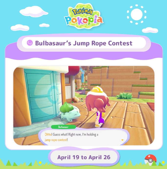 Pokémon Pokopia estrena nueva evento centrado en Bulbasaur. (Nintendo)