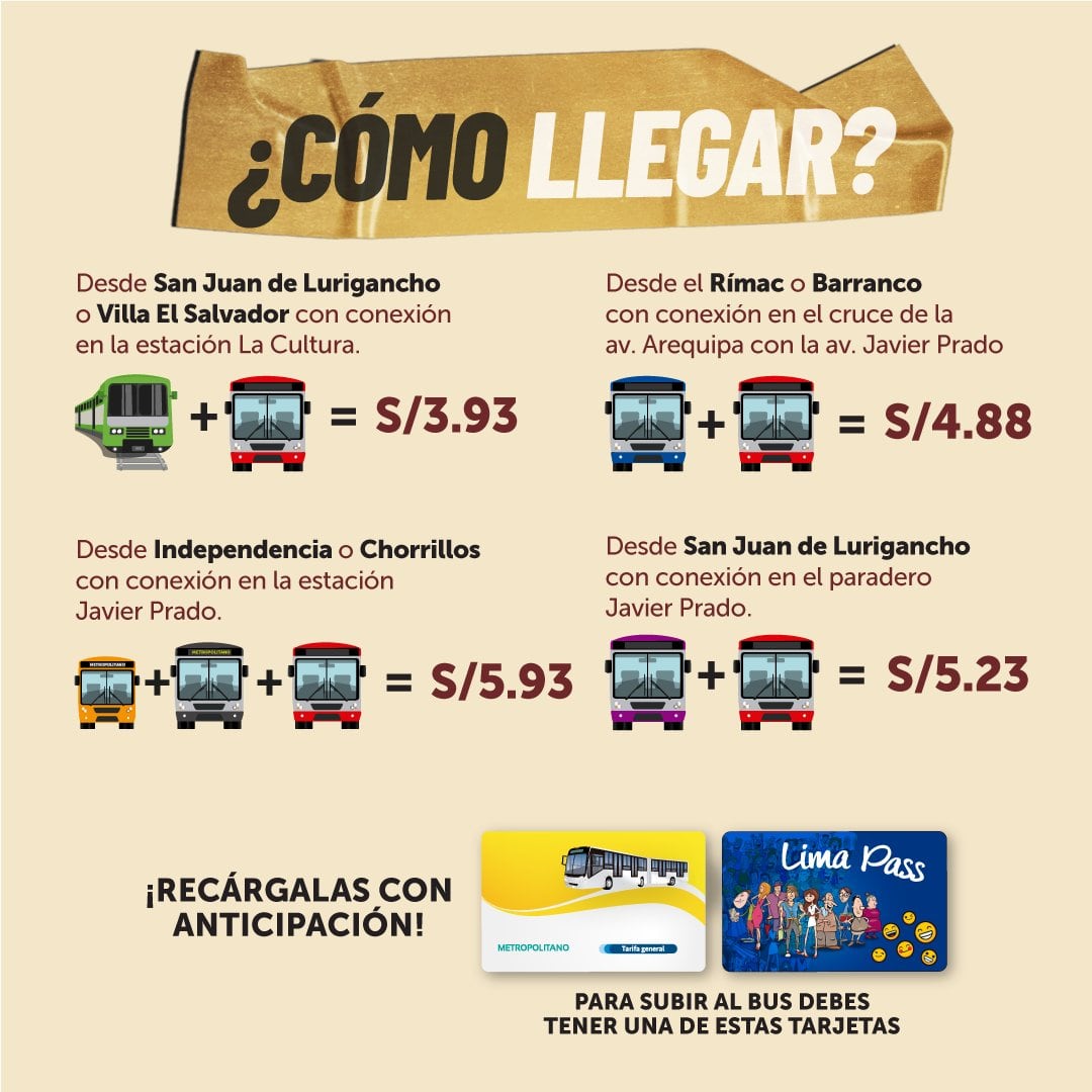 Los buses de los corredores complementarios para llegar al Estadio Monumental. Crédito: X ATU.