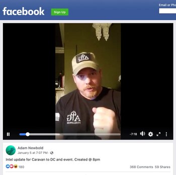 Newbold advirtió en Facebook un