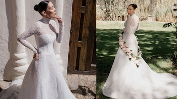 Este fue el lujoso vestido que usó Luisa Fernanda W en su boda: esta sería la marca y el precio