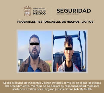 Los dos sujetos detenidos en