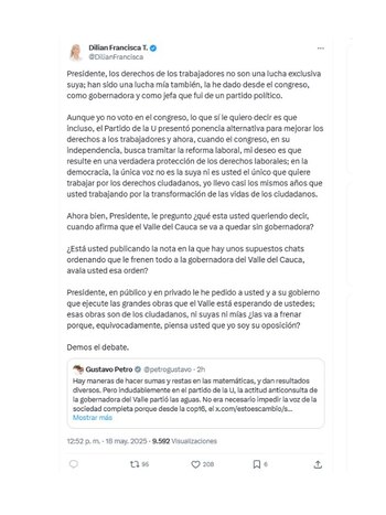 Con este mensaje, la gobernadora
