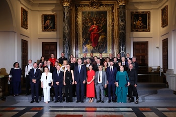 Los reyes han presidido en Toledo la entrega de las Medallas de Oro al Mérito en las Bellas Artes 2024 (EFE)