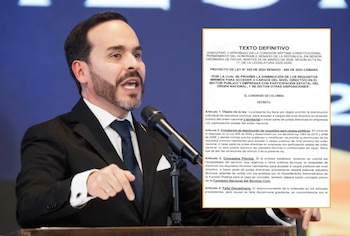 Andrés Barreto, secretario jurídico de la Presidencia, aseguró que el Gobierno del presidente Abelardo de la Espriella está abierto para hacer accesible el servicio público para todas las personas - crédito Sergio Acero/EFE y Gaceta del Congreso