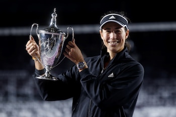 La tenista española posa con