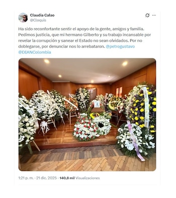 Claudia Calao, hermana de Gilberto