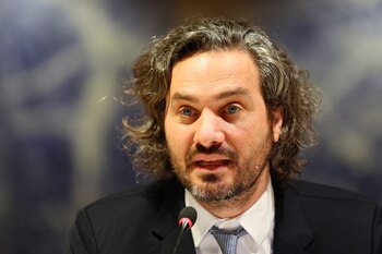 Argentina's Minister of Foreign Affairs Santiago Cafiero attends the High-Level Segment of the Conference on Disarmament at the United Nations in Geneva, Switzerland, February 28, 2022. REUTERS/Denis Balibouse