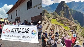 Paro de trabajadores en Cusco