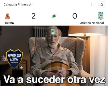 Al finalizar el primer tiempo,