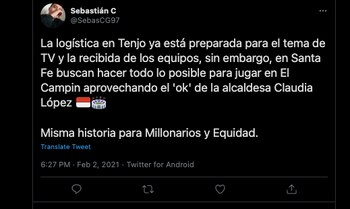 Independiente Santa Fe buscará oficiar