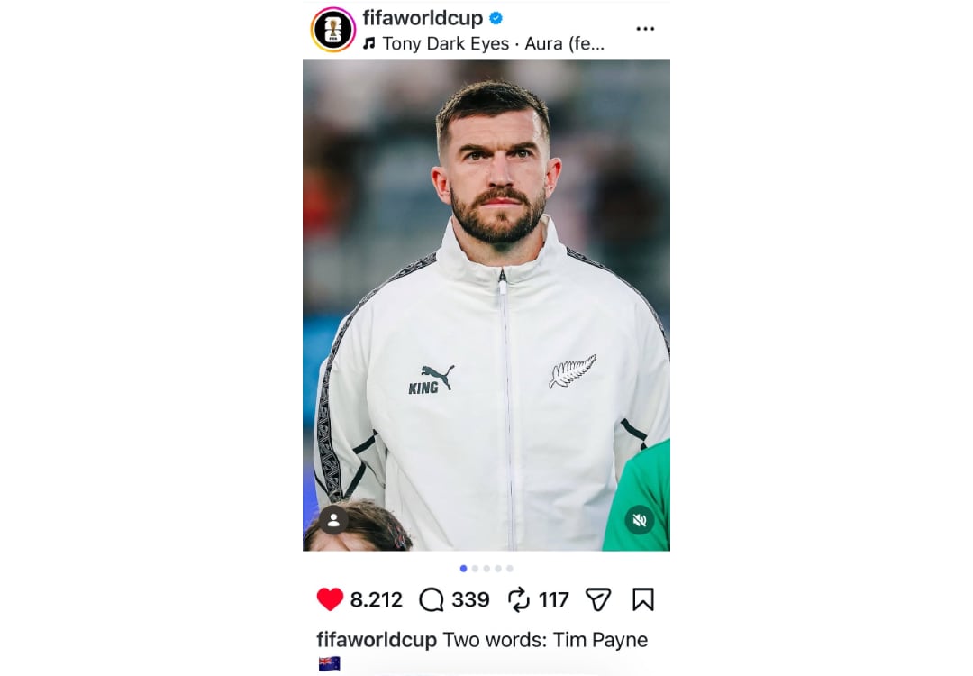 El mediocampista de 32 años ahora tiene más de 1.5 millones de seguidores en Instagram - crédito @fifaworldcup/Instagram