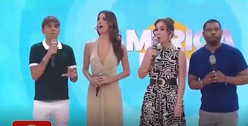 Suheyn Cipriani quedó sorprendida por respuesta de Janet Barboza al promocionar su podcast EN VIVO. Captura: América Hoy.