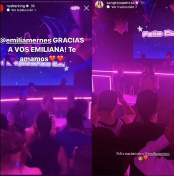 rusherking china suarez cumpleaños emilia mernes