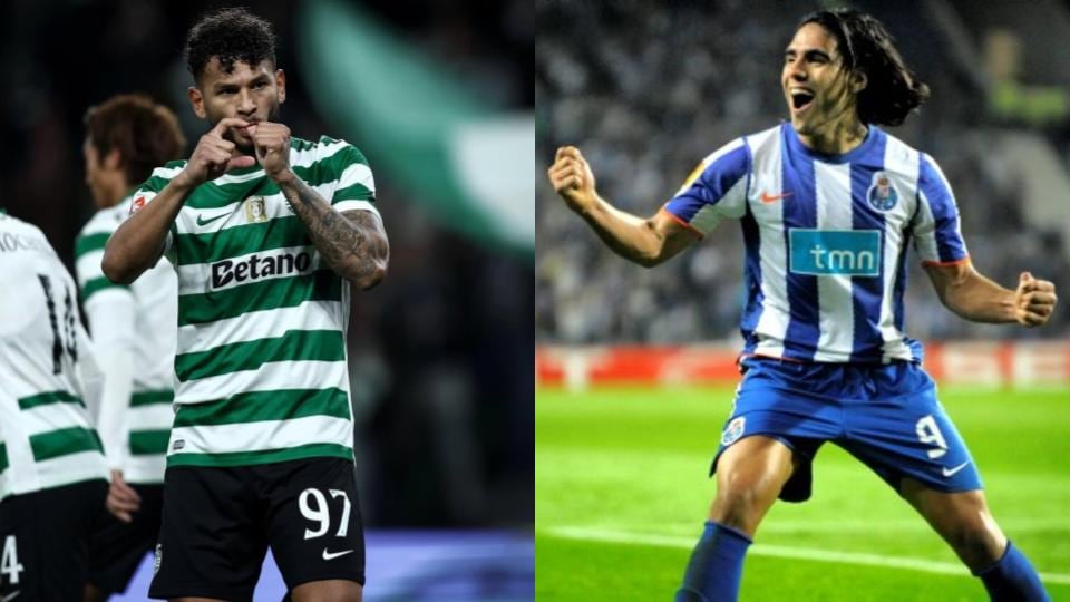 Suárez se mantiene como máximo artillero en la Primeira Liga de Portugal y está a una anotación de igualar la marca goleadora de Falcao García con el Porto en la temporada 2009/10 - crédito @sportingcp/Instagram y Miguel Riopa/AFP
