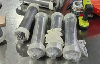 Elementos de la Armada de México realizaron inspecciones en cargamentos del AICM. Crédito: Especial