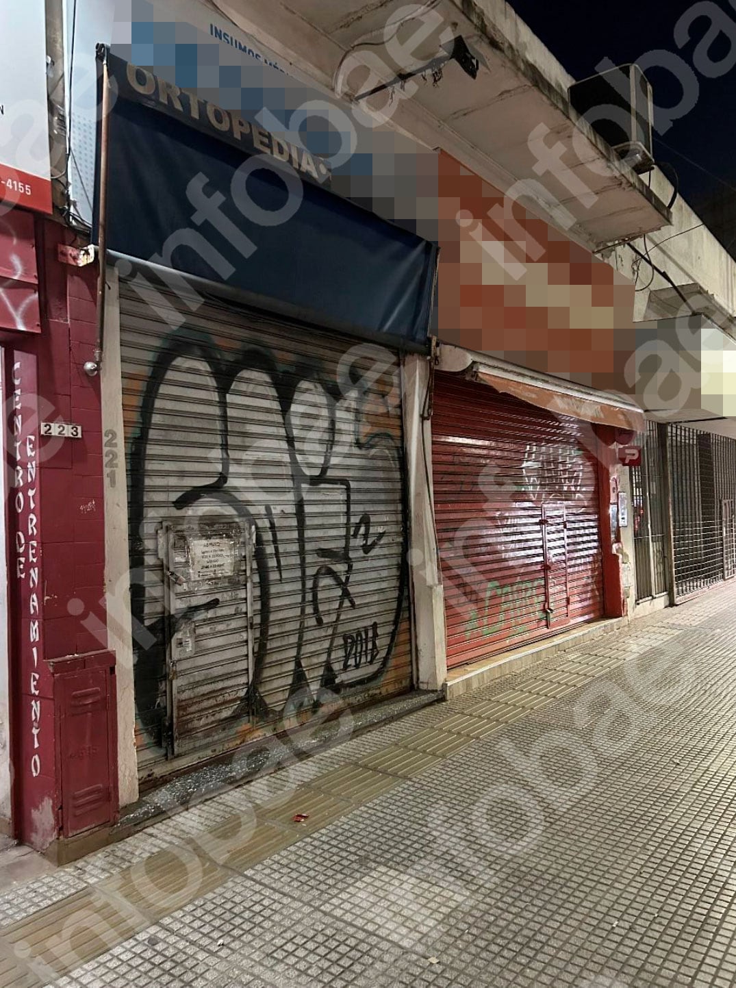 Los testimonios no lograron ubicar con precisión el sitio del episodio ni confirmar que la caída se hubiera producido por una baldosa floja o un pozo. Imagen del informe pericial (Poder Judicial)