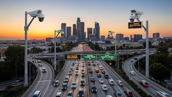 Multas más severas y vigilancia reforzada: Los Ángeles activa 125 cámaras de tránsito