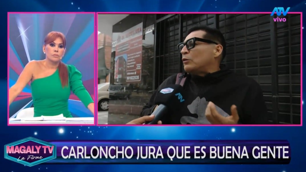 Carloncho reconoce episodio relatado por Gianina Portugal y explica qué ocurrió en radio Moda. Captura: Magaly TV La Firme.