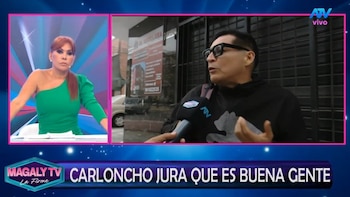 Carloncho reconoce episodio relatado por Gianina Portugal y explica qué ocurrió en radio Moda. Captura: Magaly TV La Firme.