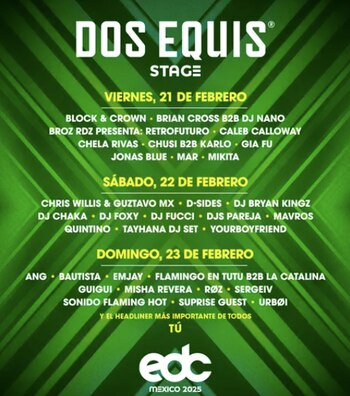 Dos Equis stage. (Instagram)