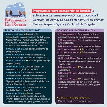 Festival Patrimonios en Ruana-Colombia-11-12-2020