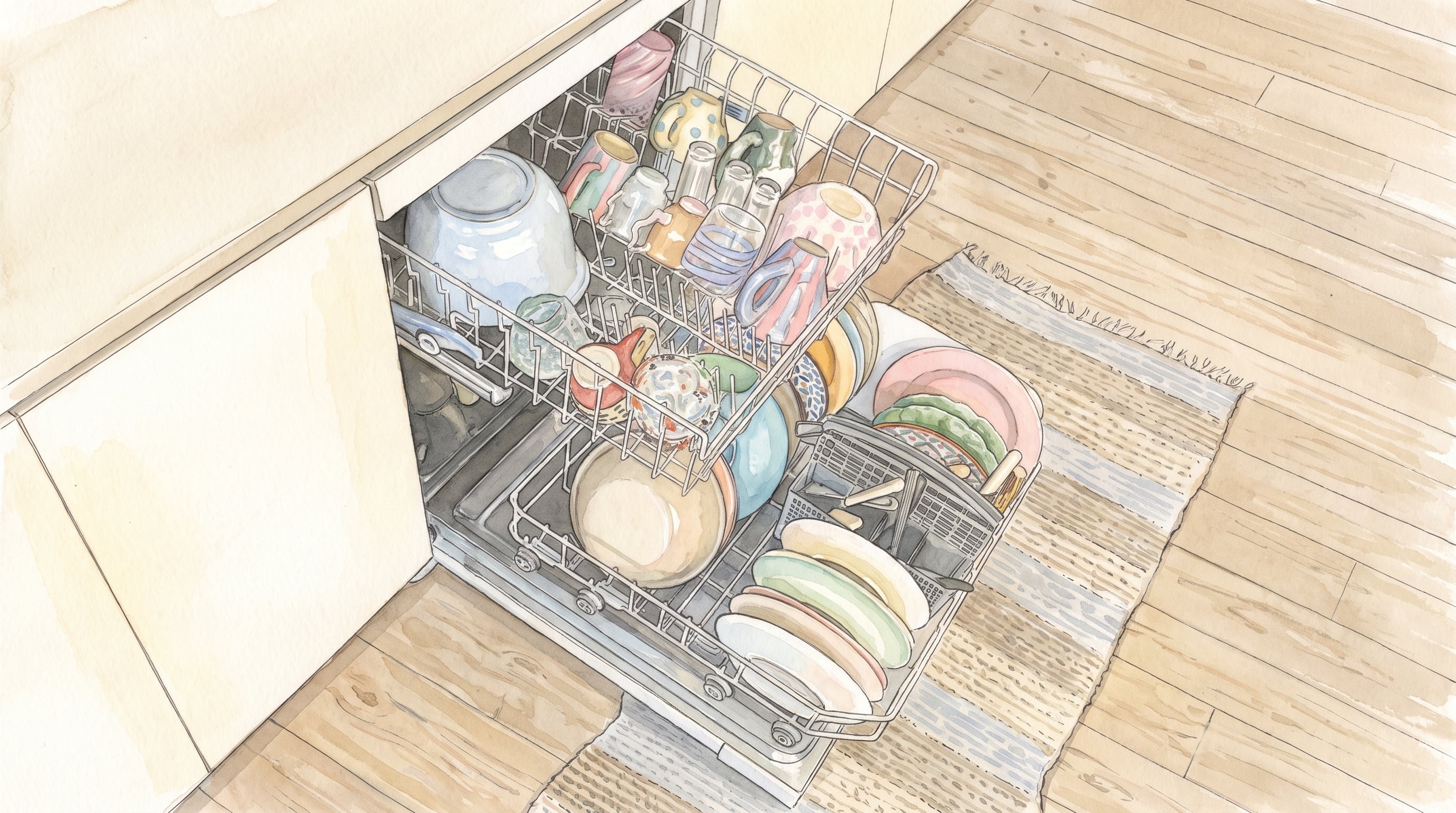 El calor, el detergente y el secado automático afectan la durabilidad de distintos artículos de cocina. (Imagen Ilustrativa Infobae)