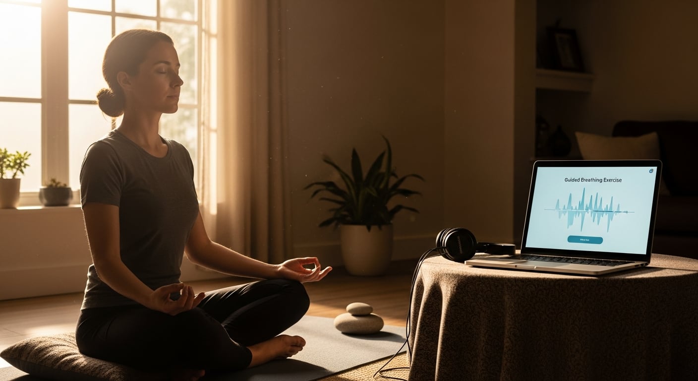 Los ejercicios de respiración guiada aportan beneficios comprobados para la salud mental y física, según expertos en bienestar (Imagen Ilustrativa Infobae)