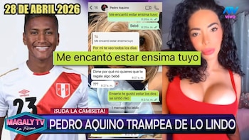 Pedro Aquino en el ojo de la tormenta tras ampay con ‘La Chocolatita’. Captura: Magaly Tv La Firme.