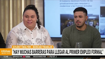 Aylén Pereyra y Walter Coronel, dos jóvenes de Berazategui, relatan las dificultades para acceder a oportunidades laborales pese a contar con formación y capacitación (Captura de video)
