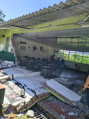 El diagnóstico de la emergencia definirá la continuidad del servicio educativo, la recuperación de infraestructura y las condiciones de seguridad para estudiantes y docentes - crédito Fecode/X