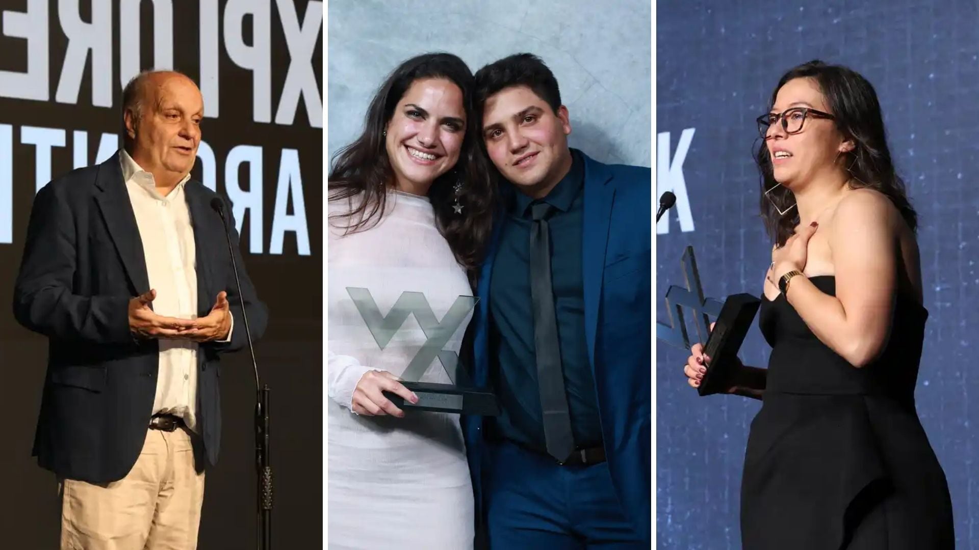 Hernan Lombardi; Rocío Mansur y Tomás Sampere recibieron en nombre de El Bayeh (Mejor vino del NOA); y Delvis Huck (Casa Cavia), Mejor Sommelier de Restaurante