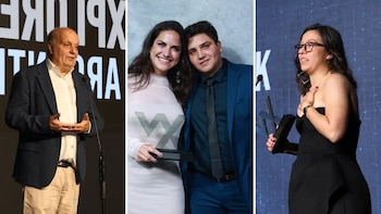 Hernán Lombardi; Rocío Mansur y Tomás Sampere recibieron en nombre de El Bayeh (Mejor vino del NOA); y Delvis Huck (Casa Cavia), Mejor Sommelier de Restaurante
