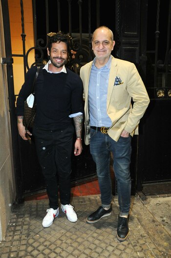 Mariano Caprarola y su amigo