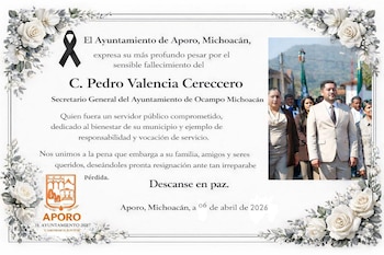Asesinato de Pedro Valencia, secretario de Ayuntamiento Áporo