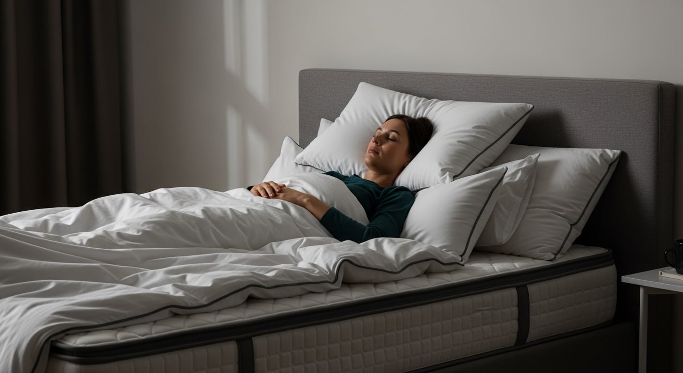 Dormir con la cabeza elevada previene la acumulación de flema en la garganta y mejora la calidad del sueño en presencia de tos nocturna