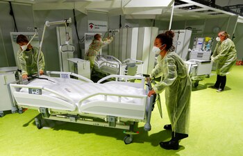 Personal médico en el Centro