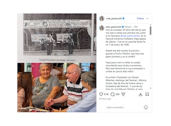 El emotico posteo de La