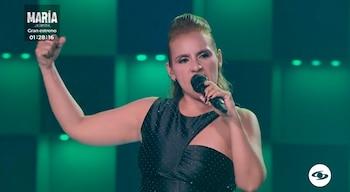 La participante intentó dejarlo todo en el escenario - crédito Emisión Yo me llamo / Caracol Televisión