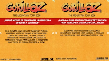 Gorillaz en Lurín Live: preguntas frecuentes de los asistentes al concierto. One Entertainment / Instagram