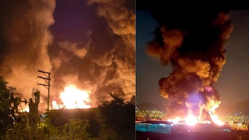 Incendio consume almacén de colchones