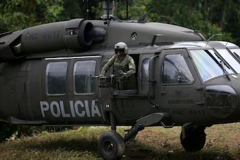 Foto de archivo. Un helicóptero
